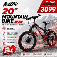 AENXRD Japan Mountain bike 20-inch Red bicycle disc brake 7 speed Birthday present Boys&Girls 4-17 b