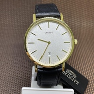 [Original] Orient FGW05003W0 Contemporary  Black Leather Gold White Men Watch