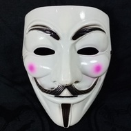 Hacker white anonymous vendetta mask party mask/ mask/