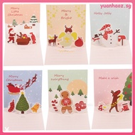 【 】 6 Sets Christmas -up Card 3d Xmas Cards Gift Blanks Blessing