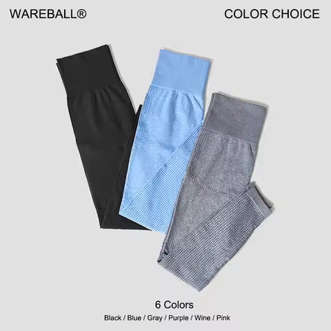 WAREBALL Seamless Women Energy Leggings Fitness Running Yoga Pants High Waist Leggings Push Up Leggi