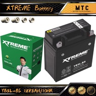 ▦☫XTREME Battery YB5L For Mio L 12.4CM x W 6.4CM x H 13.6cm 12V5Ah/10HR