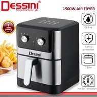 DESSINI ITALY 7L Electric Air Fryer Convection Oven Toaster Timer Oil Free Roaster Breakfast Machine