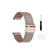 JUSUTEK Smart Watch Watch Belt Stainless Mesh Slide Type 4 Colors 18mm 20mm 22mm, Replacement Belt Stainless Steel (12MM% Gangnam% Rose Gold)