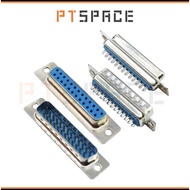 DB25 Port Male Female 25 Pins Straight 2 Rows Solder Wire Connector