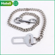 [HATELI]Pet Dog Car Safety Chain Pet Seat Belt Stainless Steel Car Chain