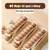Plastic egg tray, egg tray, refrigerator egg tray with smart 2-layer design and high-quality self-ro