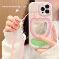 Suitable for iphone13pro max iPhone Phone Case 12/11 with Chain X Mirror iPhone13 12pro max 11 xr 8P