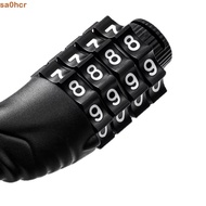 SA0HCR Password Lock, Solid Color Chain Lock Number Lock, Helmet Lock Anti-theft Universal Durable B