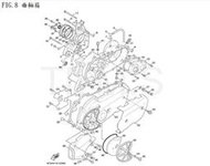 【TL機車雜貨店】YAMAHA 山葉 新勁戰125 4C6 New Cygnus 原廠左右曲軸箱 傳動箱零配件零件(前半部)