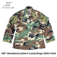 Tactical Tom M81 Four-Color Jungle GEN3 Field Combat Jacket Base Uniform Tactical Long-Sleeved G3 To