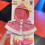 迪士尼 cookieann 雨衣 換裝衣服 雨褸公仔衫 可琦安 廚師狗 餅餅 s size 著替 disney duffy and friends cookie ann raincoat disney