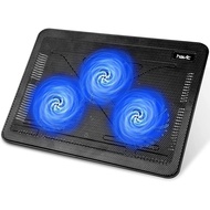 havit HV-F2056 15.6"-17" Pad Penyejuk Laptop - Tipis Mudah Alih Dikuasakan USB (3 Kipas), Hitam/Biru