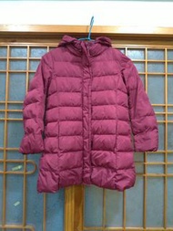 130cm日本購入UNIQLO兒童中長版羽絨外套