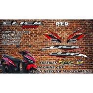 ㍿Click 125 Honda Click 125i Decals With Freebies