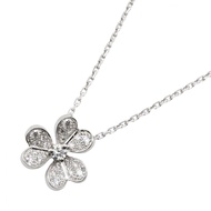 [Pre-owned] Van Cleef & Arpels Frivole Diamond Necklace Mini VCARP3W300, Neck size 38/40cm, K18WG (W