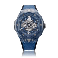 Hublot Limited Edition Big Bang Sang Bleu II Blue Reference 418.EX.5107.RX.MXM21, a ceramic automatic wristwatch with chronograph and date, Circa 2021