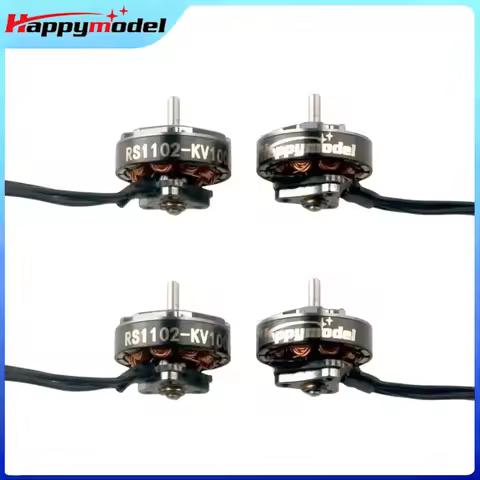 4PCS HappyModel RS1102 1102 10000KV 13500KV 2S Brushless Motor 9N12P 1.5mm Shaft for Mobula7 O4 Micr
