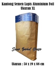 Kantong Sak 2 Lapis Aluminium Foil 35 lt / Kantong Semen 2ply Besar