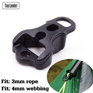 Camping Awning Tent Guyline Runner Guy Lines Stopper Cord Rope Tightener Tensioner Backpack Equipment Accessories Rope Fastener Rope Adjuster for Tent Flysheet