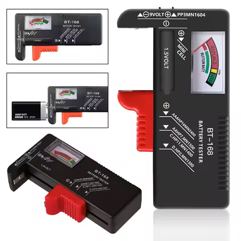 BT-168 /BT-168D Battery Capacity Check Detector Pointer/Digital Display Battery Testing Meter for AA
