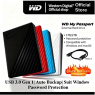 WD Western Digital My Passport 1TB / 2TB Portable External Hard Disk USB 3.2 With WD Backup Software