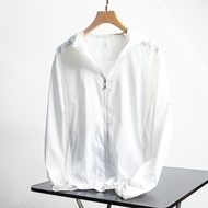 <901>UNIQLO เสื้อแจ็กเก็ตสำหรับผู้ชายเสื้อแจ็คเก็ตห้องลองเสื้อแจ็คเก็ตมีฮู้ดครีมกันแดดป้องกัน UV แบบ