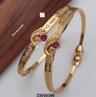 1 GRAM GOLD PEACOCK DESIGN BANGLE_NOT 916 READY STOCK