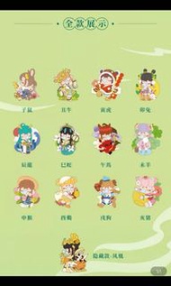 Nanci 十二生肖 盲盒 徽章