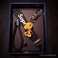 Digimon keychain car pendant anime accessory Qixi Valentine's Day gift for men Agumon personalized A
