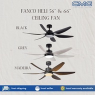 FANCO HELI 56" & 66" DC MOTOR CEILING FAN (Installation Service Please Contact Live Seller)