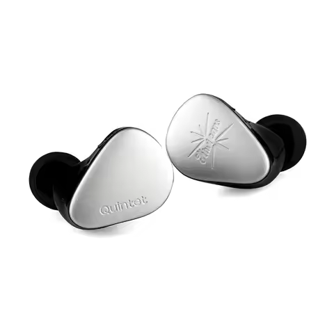 Kiwi Ears Quintet 1DD+2BA+1Planar+1PZT In-Ear Monitor IEM with Detachable Silver-plated Copper Cable
