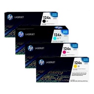 ORIGINAL HP 124A FULL SET Q6000A Q6001A Q6002A Q6003A TONER CARTRIDGE