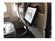 TabletHookz Plane, train, car phone and tablet seat back holder, table clip and phone stand v2 Inclu