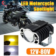Lampu Tembak Laser Mini Kotak D2 High Low Putih + Kuning 2 Mode High Low Putih Mobil Sepeda Motor Waterproof Lampu
