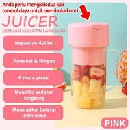Portable Juicer Blender/ Mason Juicer Blender/Portable mini juice Blender FREE Straw 420ML