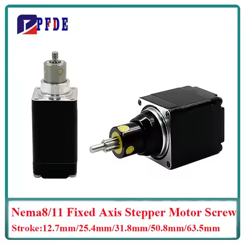 Nema8 Nema11 Fixed Axis Screw Linear Stepper Motor Actuator, Telescopic Mminiature Electric Cylinder