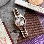 [Original] Balmer 8205G RTT-1 Sapphire Men's Watch with Silver Dial Two Tone Silver and Rose Gold St