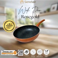 SENCLAIR ROSEGOLD WOK PAN 26CM