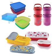 100% Authorized ★ Tupperware Lunch Box (Large Square Away ★ Twist N Snack ★ Foodie Buddy)