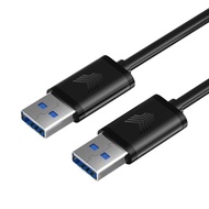 youyeetoo Dual Male Data Cable-OTG Burning Cable,1.5FT/50CM, USB A to A Male,USB Male to Male for Ha