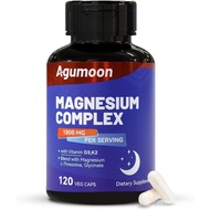 Magnesium Supplement with Vitamin D3 K2- Chelated Magnesium Complex 1800mg - Magnesium L-Threonine &
