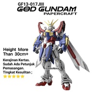 Paper Crafts _ God Gundam Gundam God/ GF13-017NJIII God Papercraft Gundam _ Educational Toys _ Creat