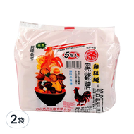 黑雞牌 雞絲麵 5入  275g  2袋