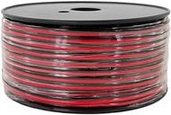 Pure Copper 20 AWG (American Wire Gauge) 100 ft Red &amp; 100’ Black Bonded Zip Cord Power Speaker Cable for Car Audio Home Stereo LED Light (Also in 50 &amp; 200ft Roll)