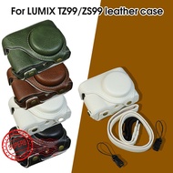 Protective Leather Case For Panasonic Lumix Tz99 Zs99, Dedicated Cover With Bottom Access Port F7f5