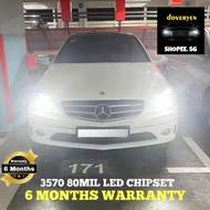 Mercedes W203 Coupe Clc💡6500k White Canbus LED Headlight / Fog Light Bulb ⭐Error Free - HB3 9006 H7 