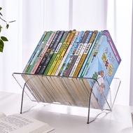 Bookshelf Book Storage Shelf Document Box File Holder On The Table