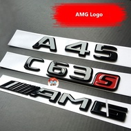 Mercedes Benz AMG Logo AMG Emblem A35 A45 C43 C63 E63 CLA45 GLA45 GLC63 GLS63 TURBO 4MATIC Logo