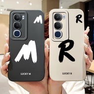 For Vivo Y200 (5G) Lucky Initial Letter Phone Casing Vivo Y200 4G 5G Lens Protective Soft Silicone C